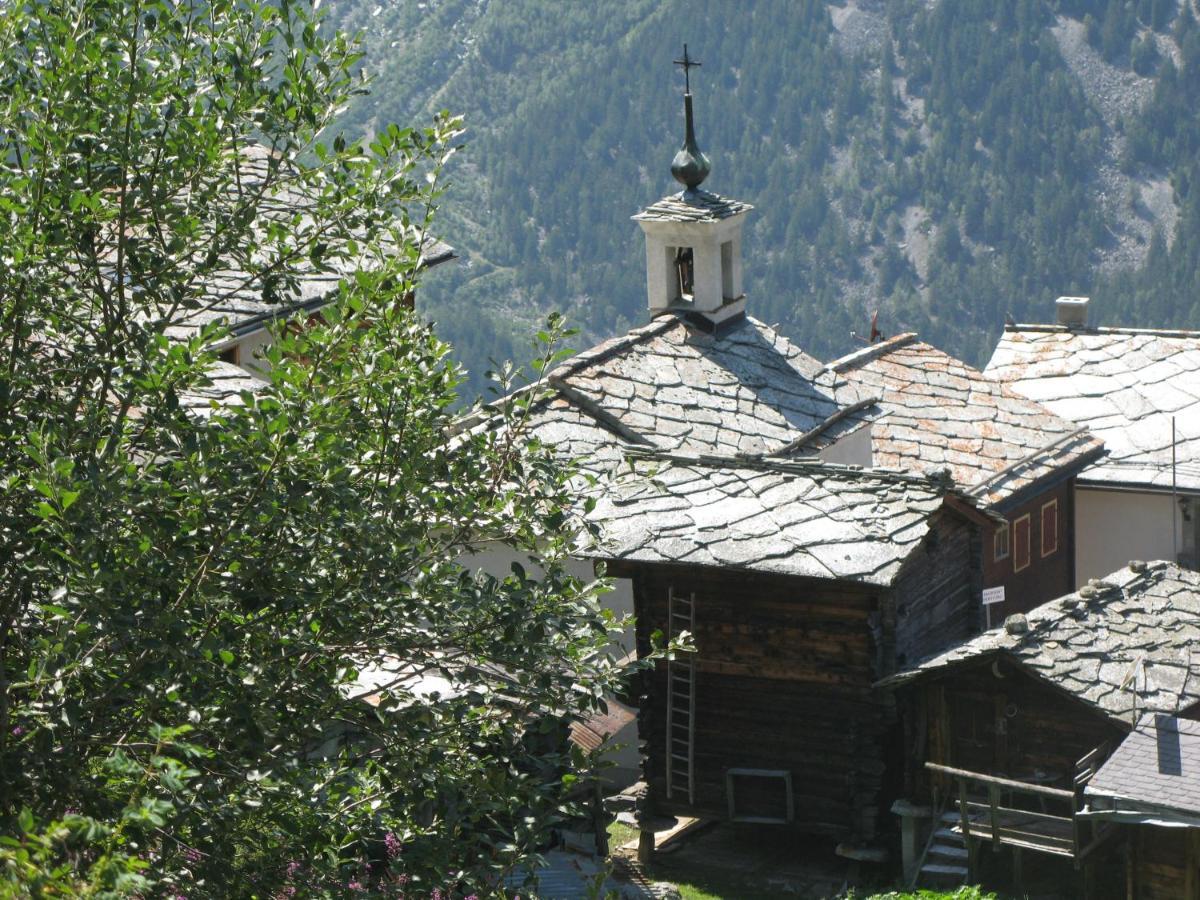 Alpia 26 - Zwei Zimmerwohnung In Traditionellem Walliser Haus Gasenried Luaran gambar